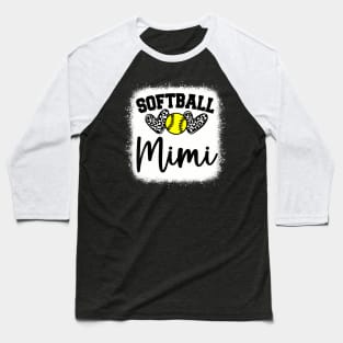 Personalized Softball Heart Tee Cute Mimi Women Softball Baseball T-Shirt